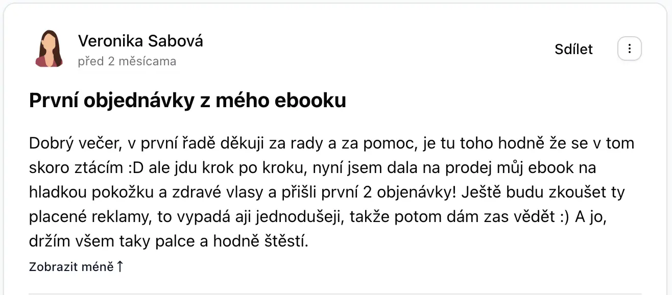 Recenze studentky