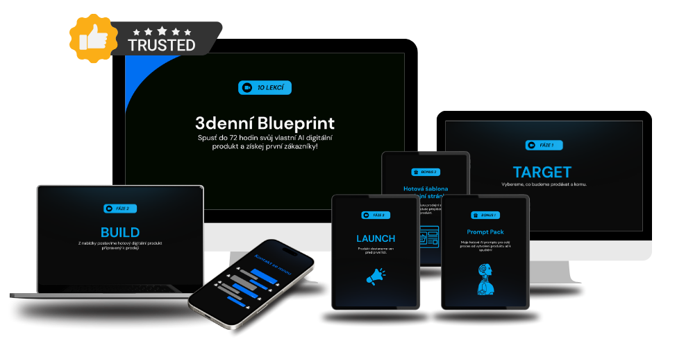 3denní Blueprint na různých zařízeních